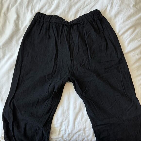 New Collection Black Linen Pants - Picture 5 of 5